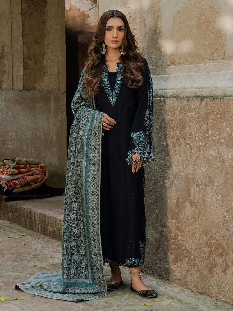 Tsl-77 Unstitched 3pc Embroidered Dress Khaddar