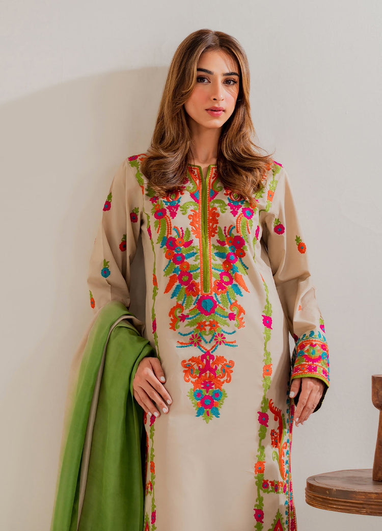 Tsl-23 Unstitched 3pc Embroidered Dress Lawn