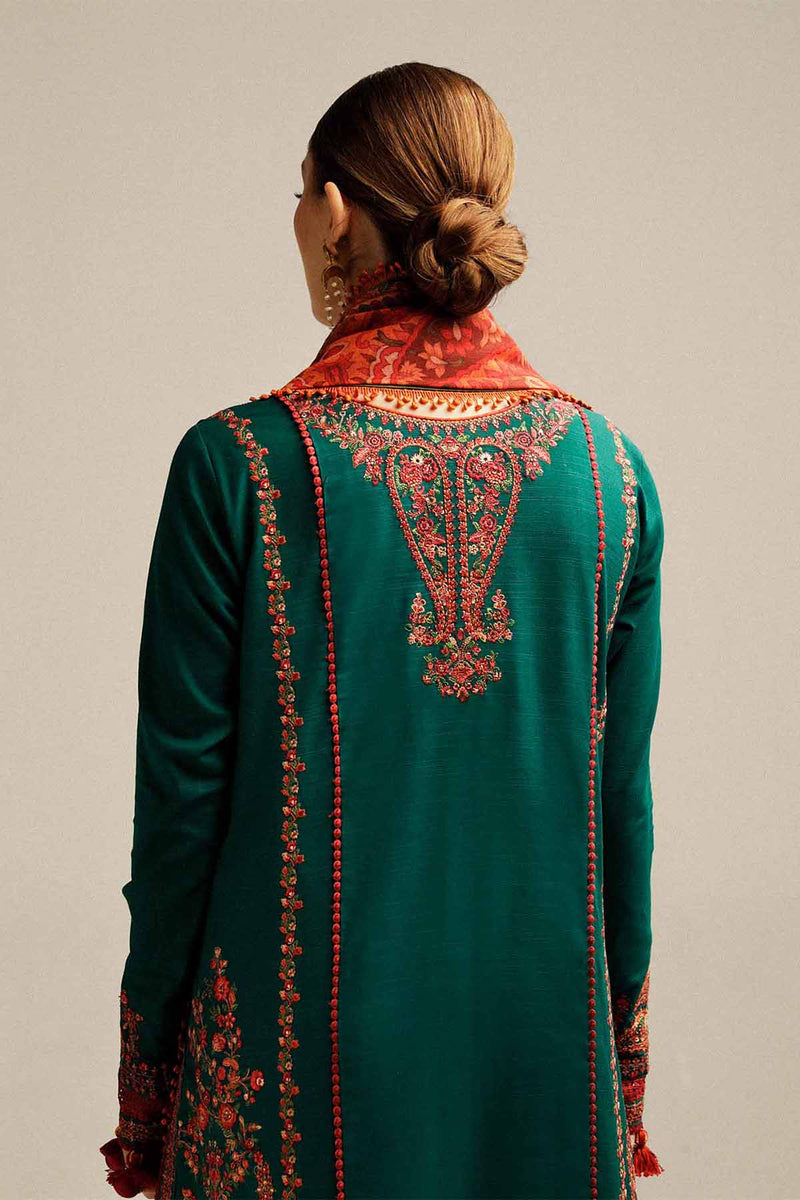 Tsl-411 Unstitched 3pc Embroidered Dress Dhanak