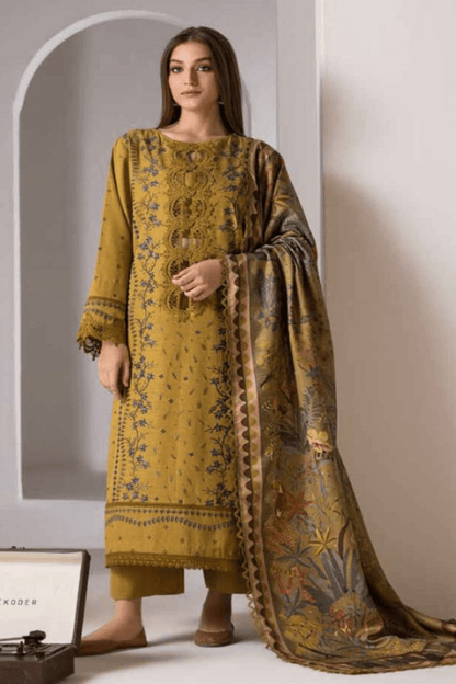 Tsl-233 Unstitched 3pc Embroidered Dress Lawn
