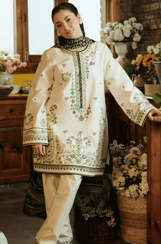Tsl-899 Unstitched 3pc Embroidered Drees Dhanak