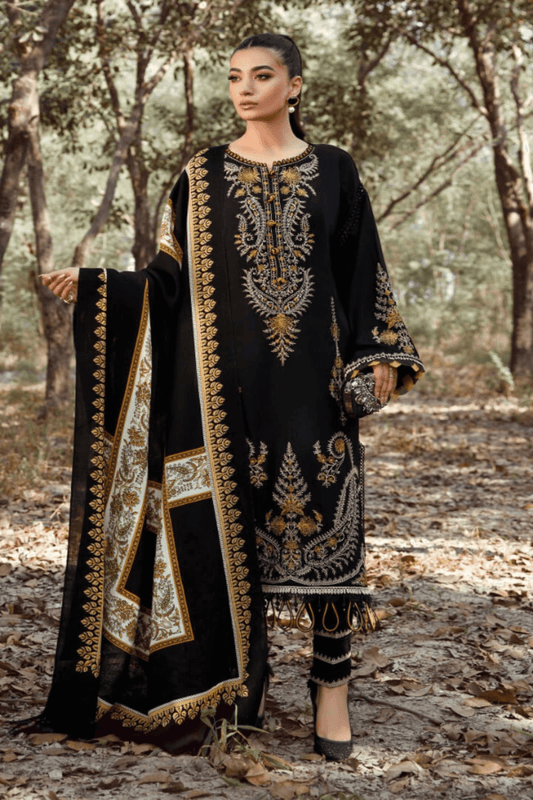 Tsl-322 Unstitched 3pc Embroidered Dress Dhanak