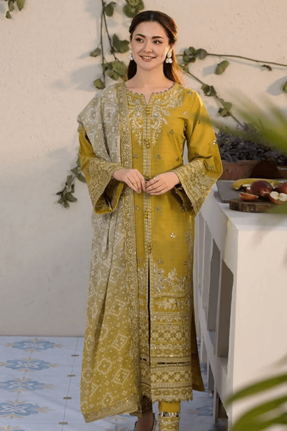Tsl-089 Unstitched 3pc Embroidered Dress Lawn