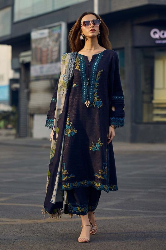 Tsl-003 Unstitched 3pc Embroidered Dress Lawn