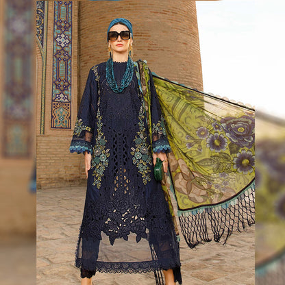 Tsl-018 Unstitched 3pc Embroidered Dress Lawn