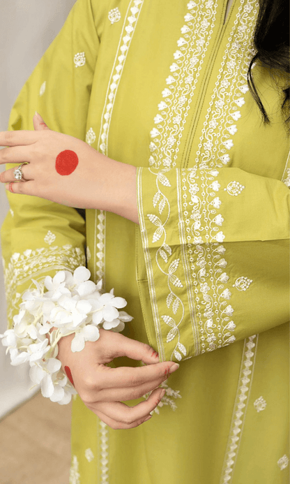 Tsl-611 Unstitched 3pc Embroidered Drees Dhanak