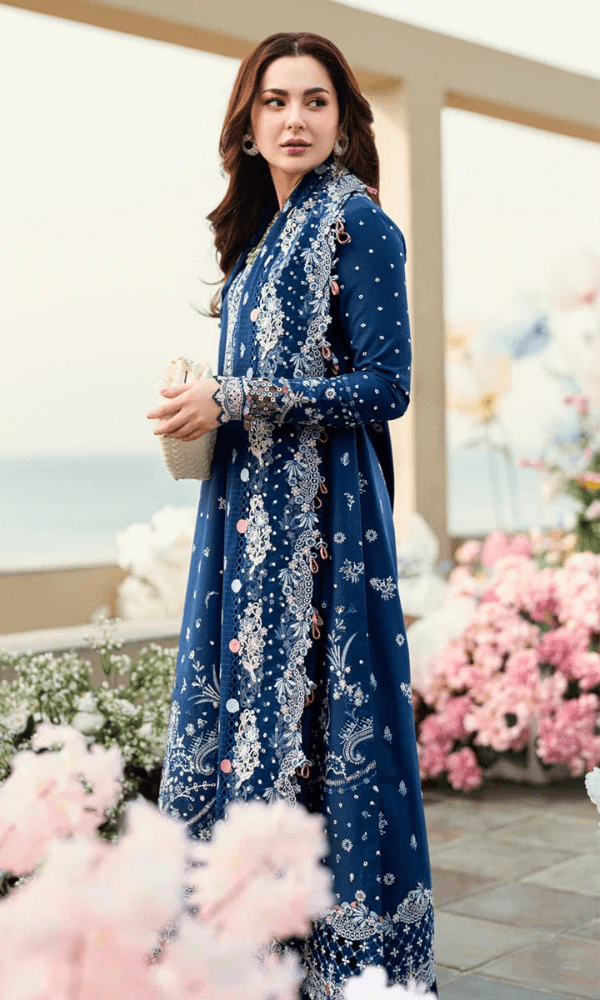 Tsl-004 Unstitched 3pc Embroidered Dress Lawn