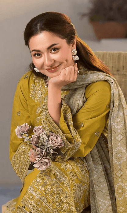 Tsl-089 Unstitched 3pc Embroidered Dress Lawn