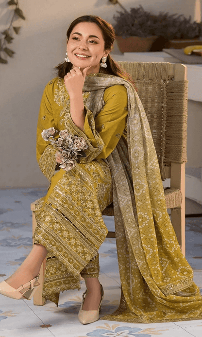 Tsl-089 Unstitched 3pc Embroidered Dress Lawn