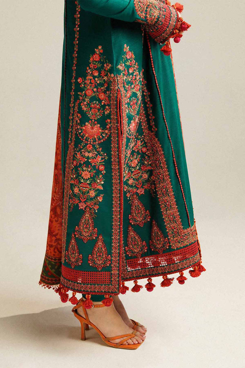 Tsl-411 Unstitched 3pc Embroidered Dress Dhanak