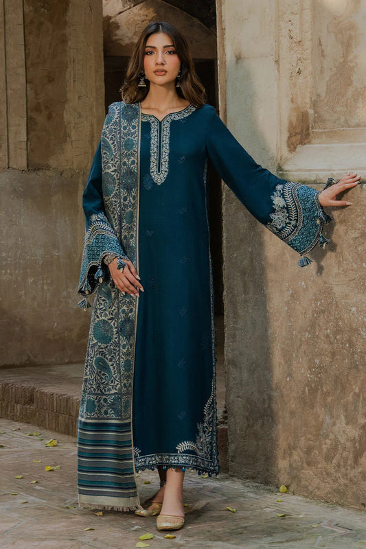Tsl-45 Unstitched 3pc Embroidered Dress Dhanak