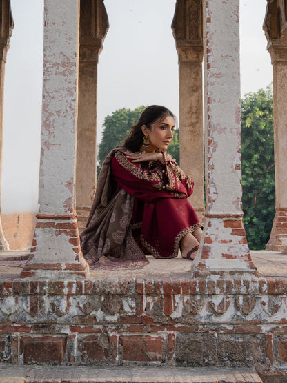 Tsl-582 Unstitched 3pc Embroidered Dress Dhanak