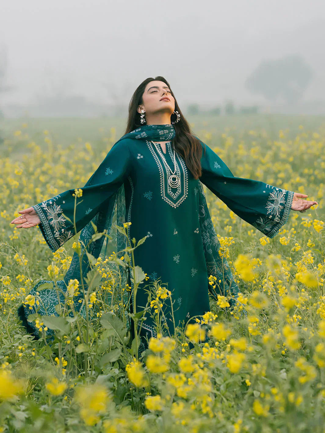 Tsl-190 Unstitched 3pc Embroidered Dress Lawn