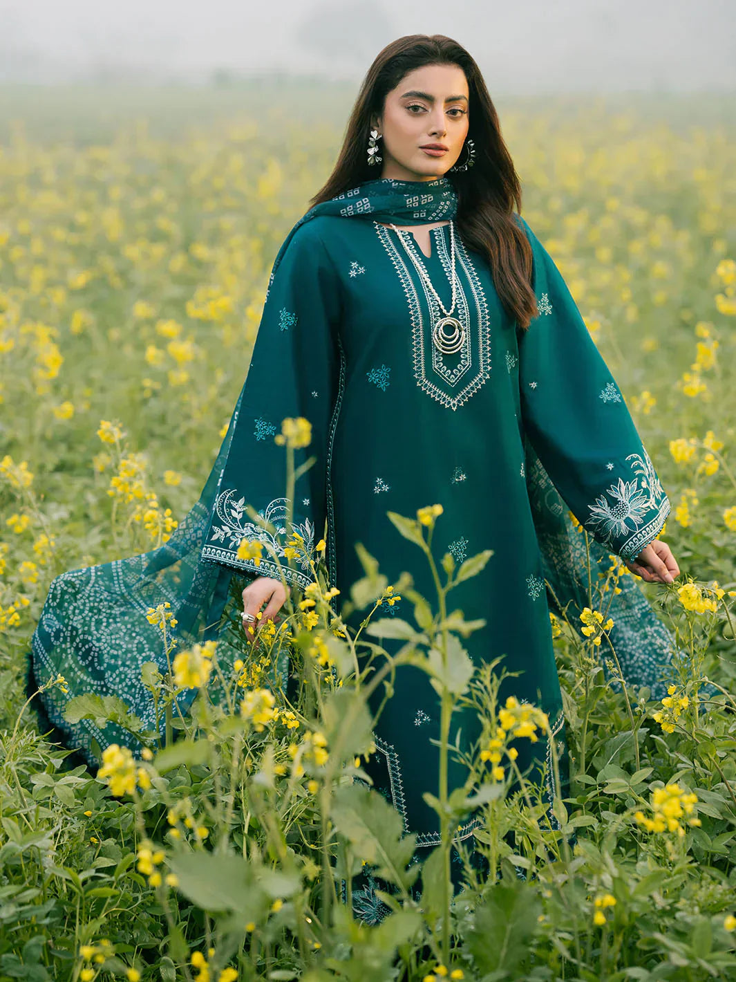 Tsl-190 Unstitched 3pc Embroidered Dress Lawn