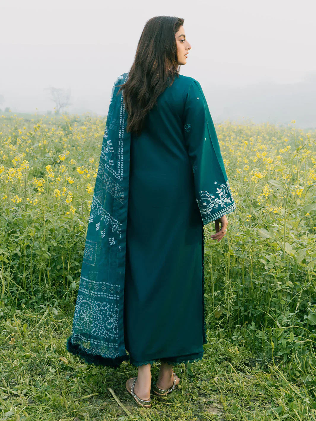 Tsl-190 Unstitched 3pc Embroidered Dress Lawn