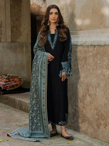 Tsl-77 Unstitched 3pc Embroidered Dress Khaddar