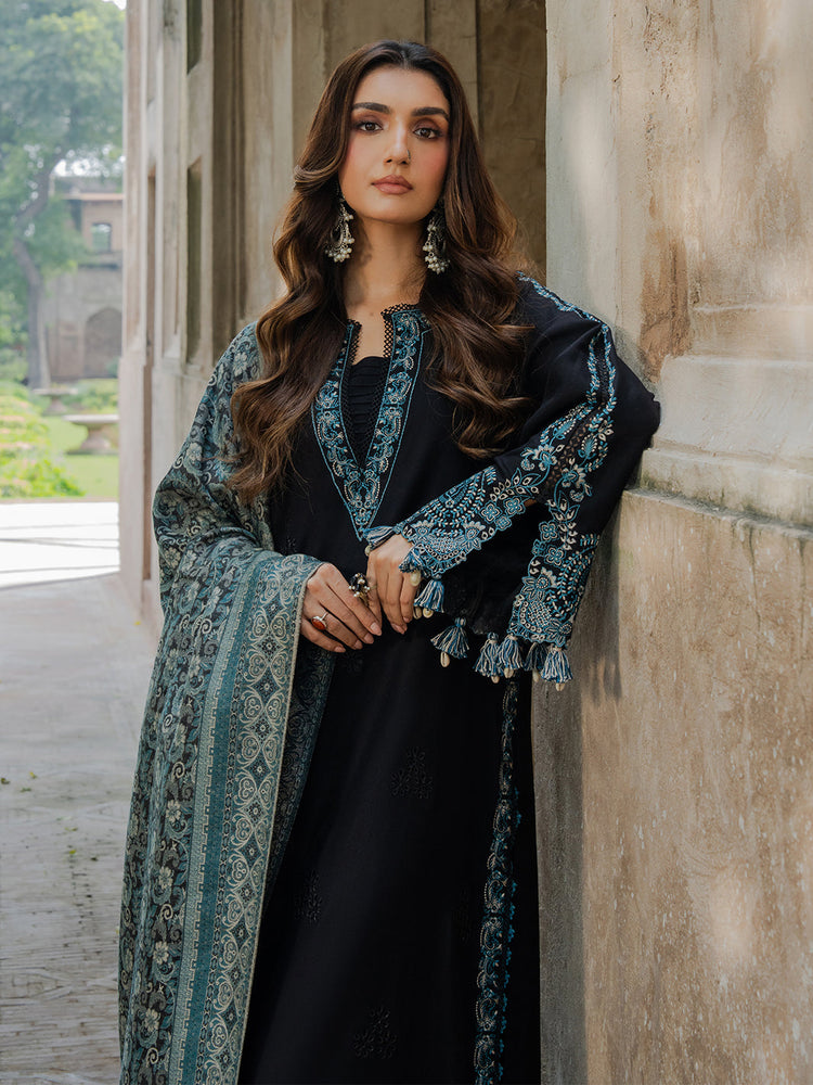 Tsl-77 Unstitched 3pc Embroidered Dress Khaddar