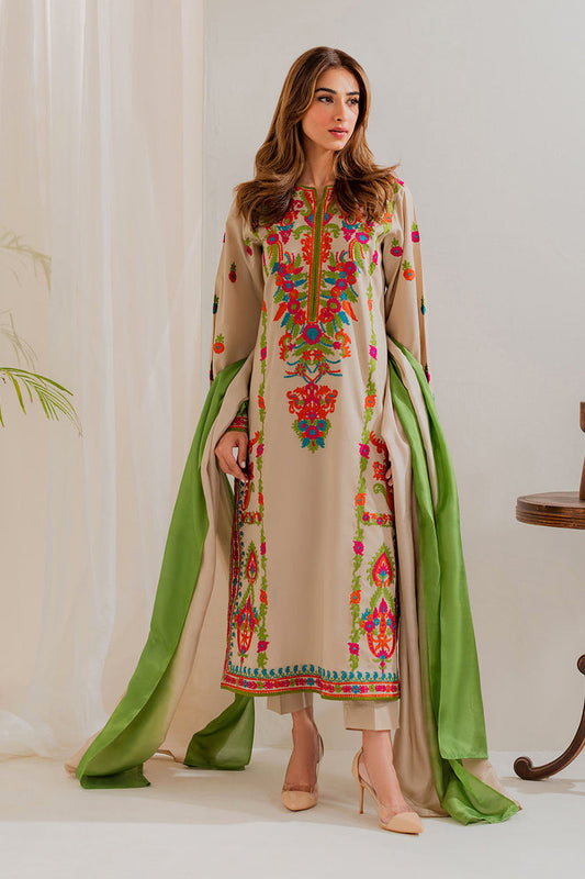 Tsl-23 Unstitched 3pc Embroidered Dress Lawn