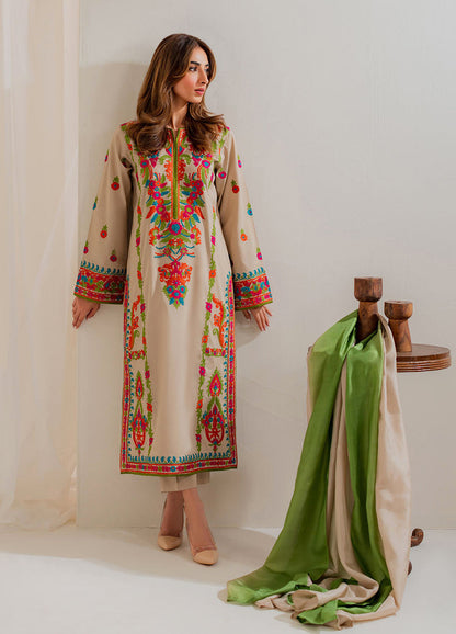 Tsl-23 Unstitched 3pc Embroidered Dress Lawn