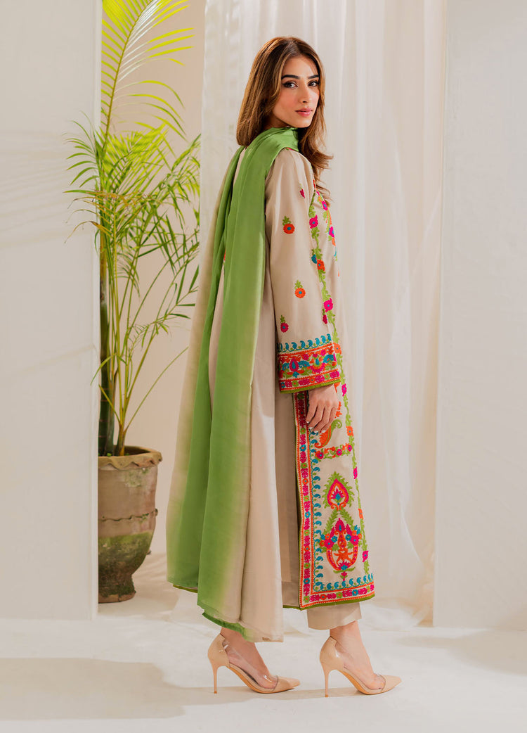 Tsl-23 Unstitched 3pc Embroidered Dress Lawn