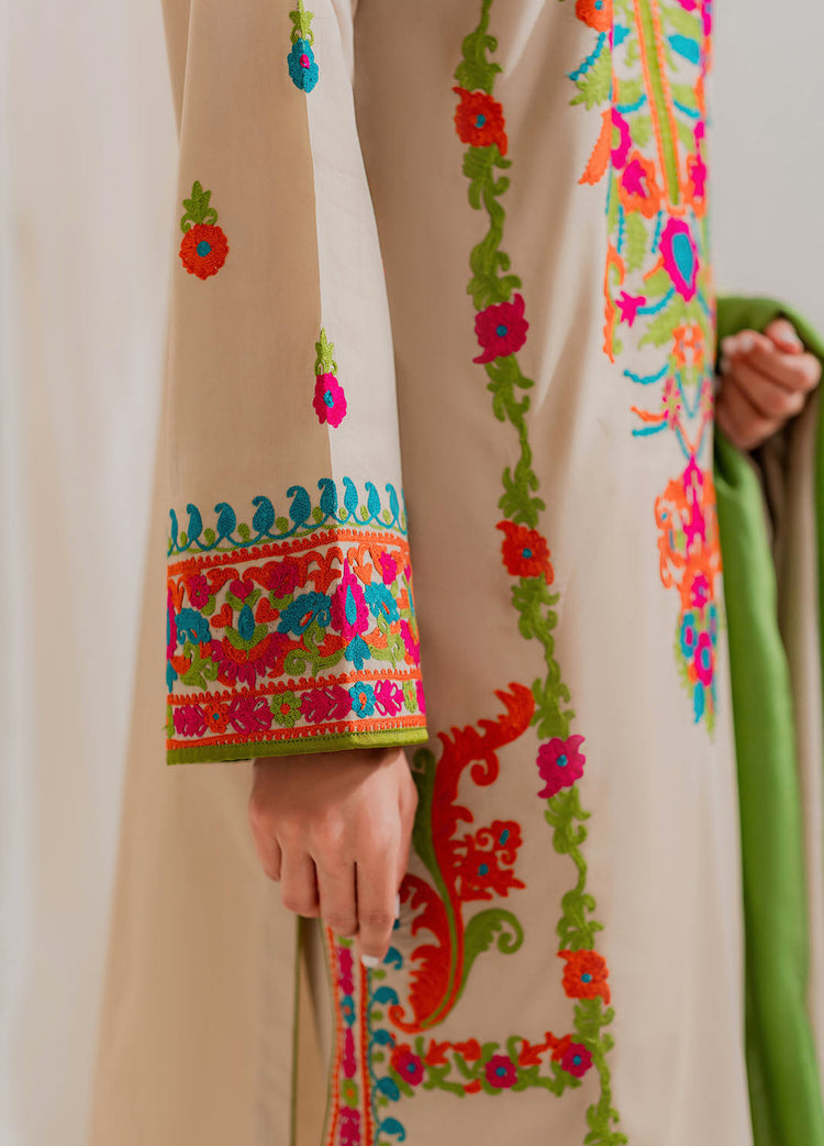 Tsl-23 Unstitched 3pc Embroidered Dress Lawn