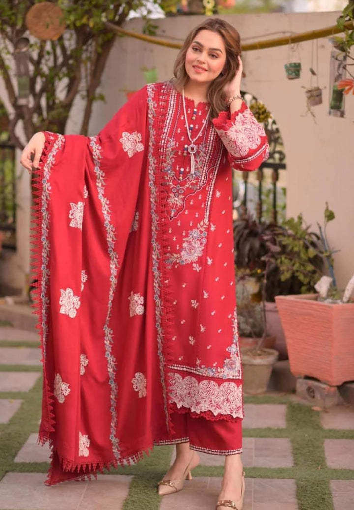 Tsl-090 Unstitched 3pc Embroidered Dress Lawn