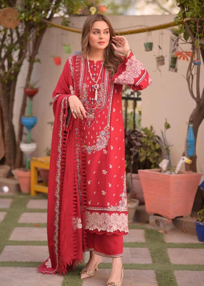 Tsl-090 Unstitched 3pc Embroidered Dress Lawn