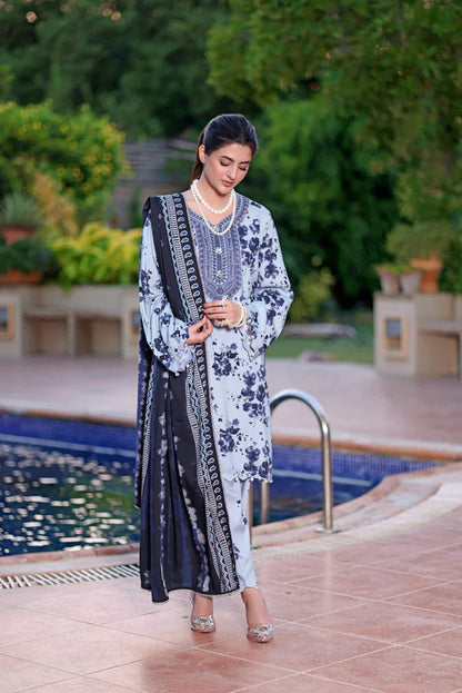 Tsl-005 Unstitched 3pc Embroidered Dress Lawn