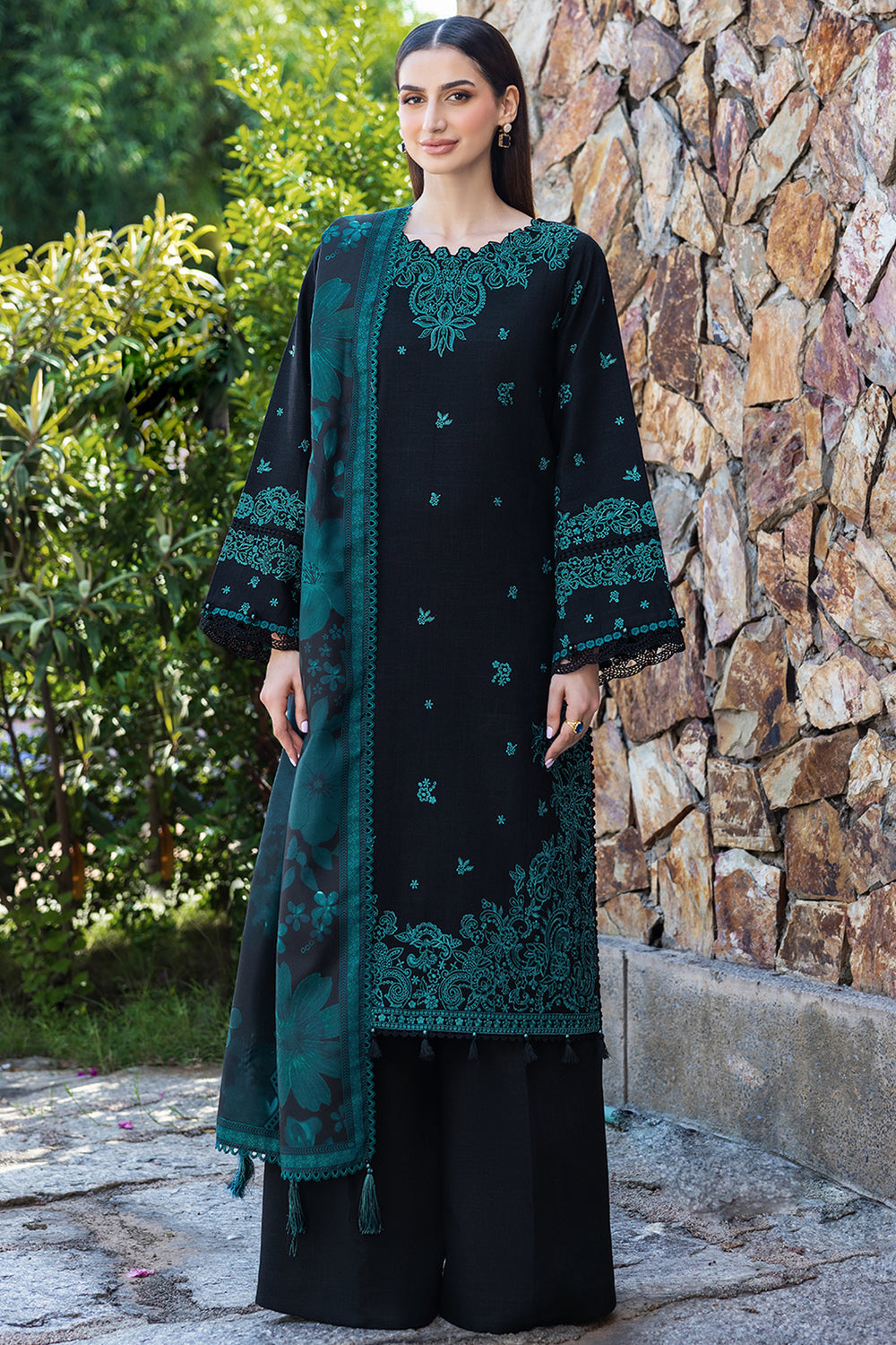 Tsl-344 Winter 3pc Embroidered Unstitched