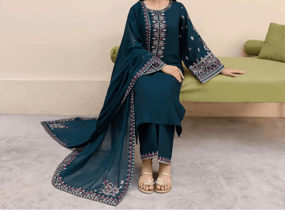 Tsl-997 Unstitched 3pc Embroidered Drees Dhanak