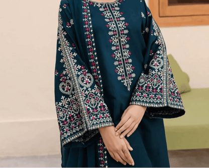 Tsl-997 Unstitched 3pc Embroidered Drees Dhanak